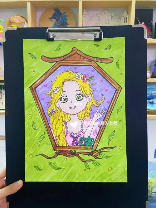 【马克笔动漫人物】迪士尼公主31566长发公主