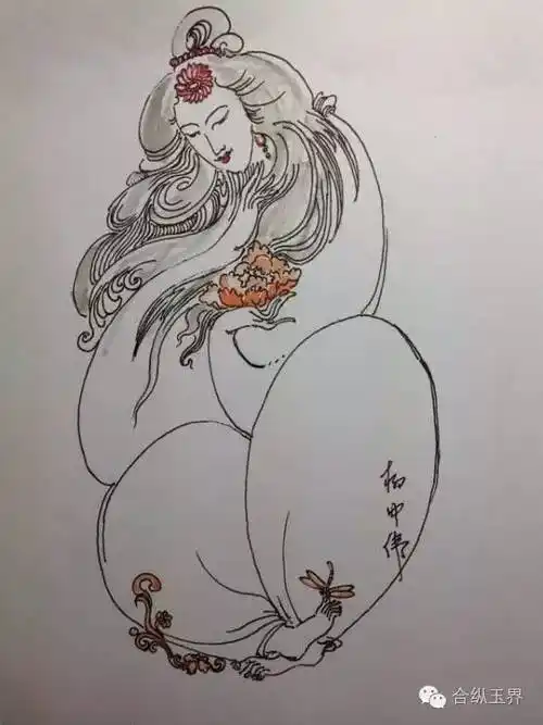 玉雕画稿设计素材二