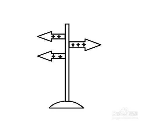 简笔画游客指示牌怎么画