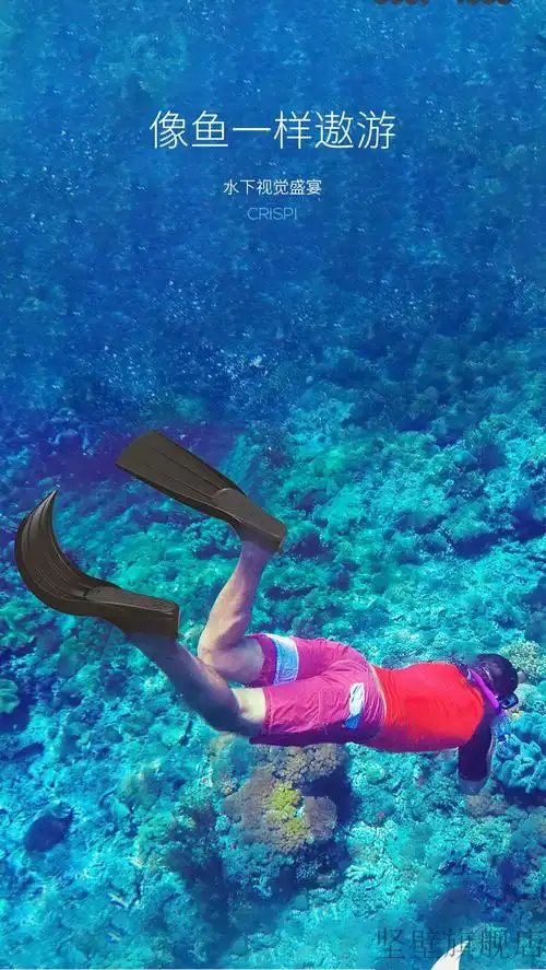 成人自由泳脚蹼游泳潜水浮潜游泳专用自由潜蛙鞋长脚蹼鸭蹼成人训练