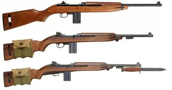 二战使用广泛的武器美国大兵的最爱m1卡宾枪经典小钢炮