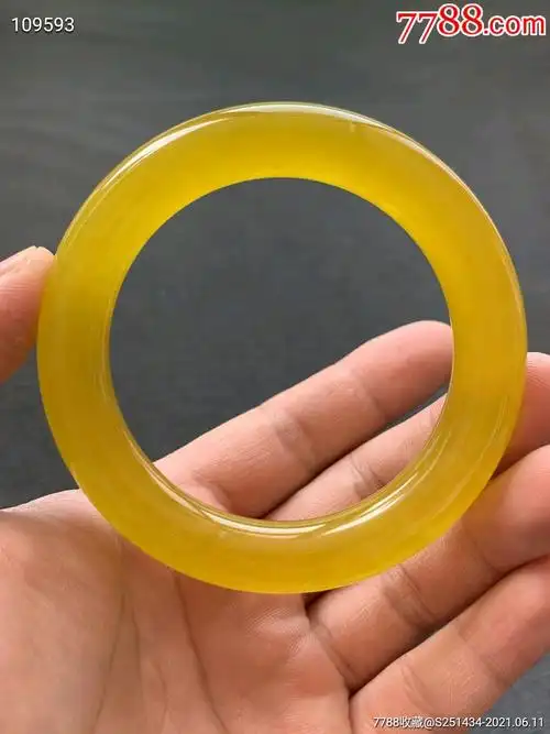 珍藏冰种黄翡翠手镯_翡翠/缅甸玉_第5张_7788玉器收藏