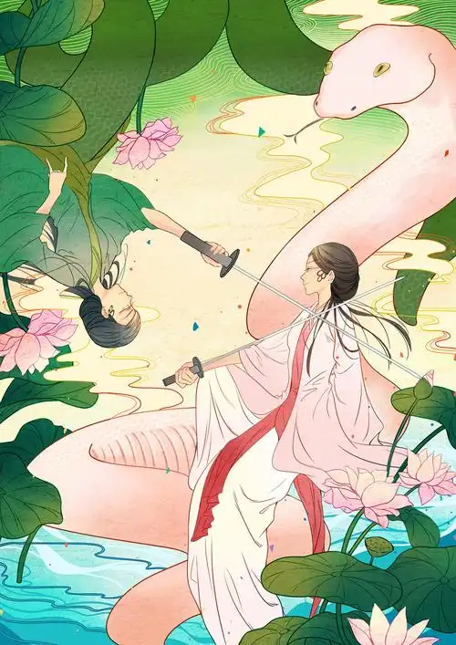 青蛇|插画|商业插画|avery_every - 原创作品 - 站酷 (zcool)