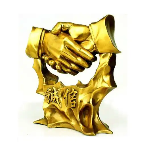 握手办公桌摆件诚信工艺家居家居装饰装饰品工艺品摆件