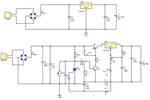 lm7805lm317线性稳压电源电路设计制作与调试