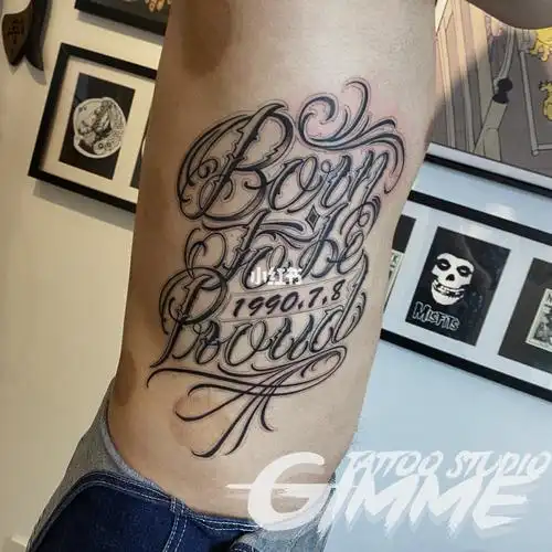 tattoolettering侧肋大软花