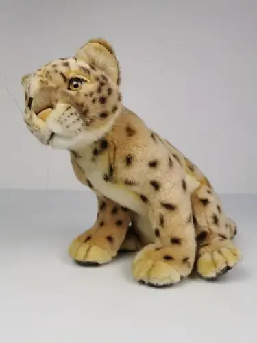 澳洲hansa豹子毛绒玩具pp铁架可凹造型公仔4178毛绒布艺类玩具