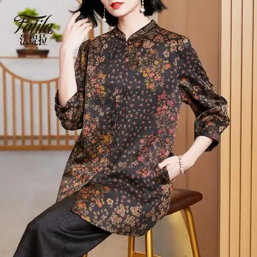 香云纱上衣高端女