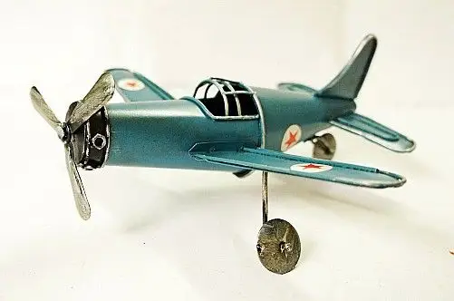 二战美国老式轰炸机b-1灰白色铁皮飞机模型 情人节礼物 860a