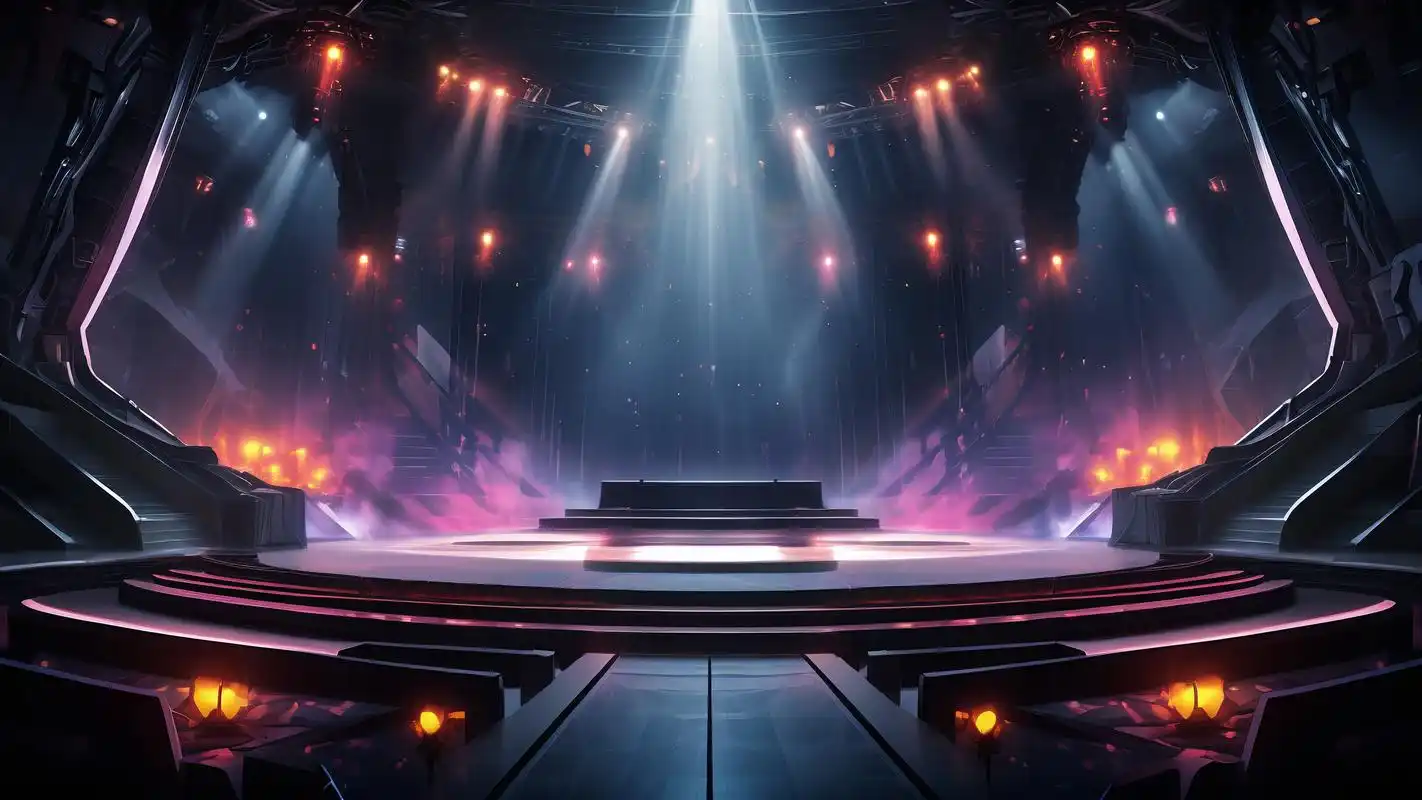 这些炫酷舞台背景壁纸绝对是你的不二之选!
