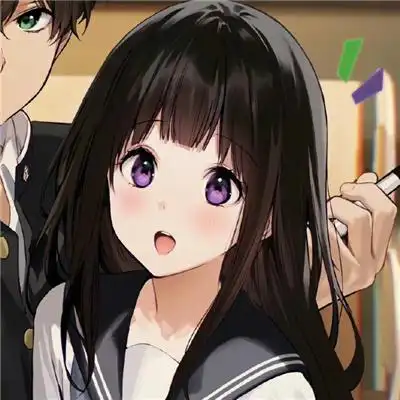 二次元动漫截图甜蜜互动情侣头像 男女同框超赞的好看情头合集_情侣头