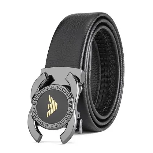 正品帝梵 阿玛尼男士皮带真皮自动扣腰带纯牛皮品牌裤带男青年潮