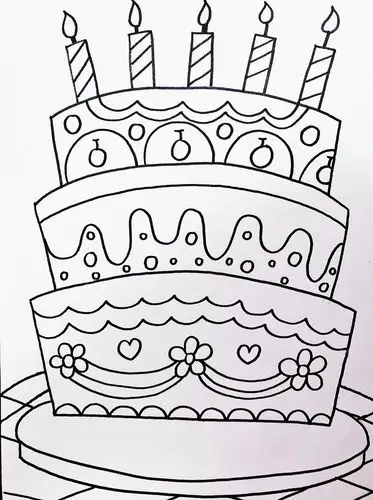 范画展示: 课程蛋糕装饰示范: 范画展示: 课程示范之涂色示范: 范画