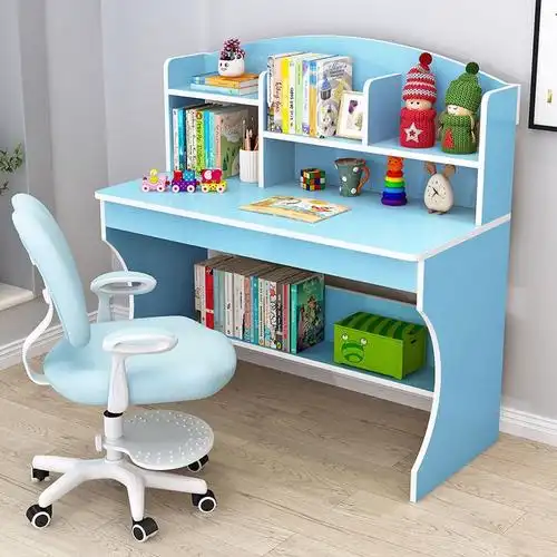 享新惠儿童学习桌家用书桌小孩写字桌椅套装小学生书桌书架组合简