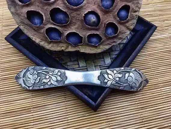 清代老银双尖发簪#古玩杂项 #银饰纯银 #晒晒老古董 #古风 - 抖音