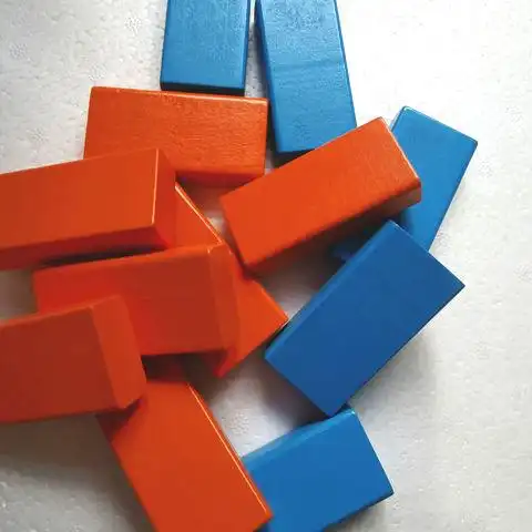 长方体几何图形正方体空间积木小学生数学教具搭正方形木头小方块 长