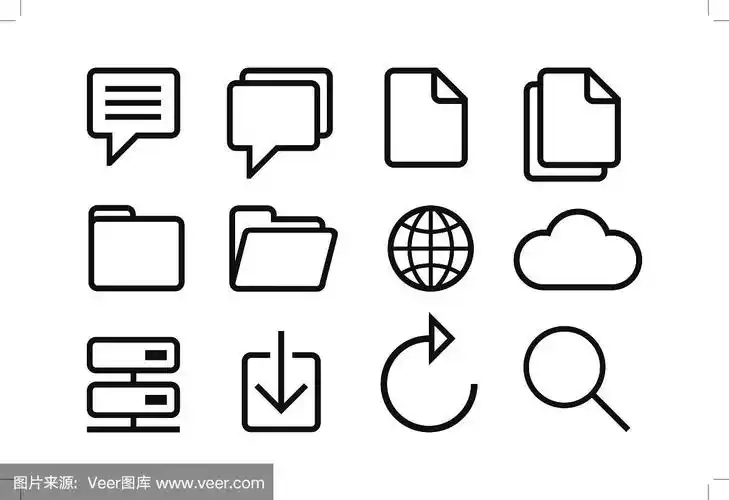 草图互联网图标矢量