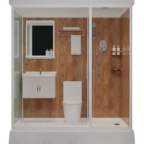 一体式卫生间隔断玻璃门藤印象干湿分离淋浴房沐浴房集成卫浴整体浴室