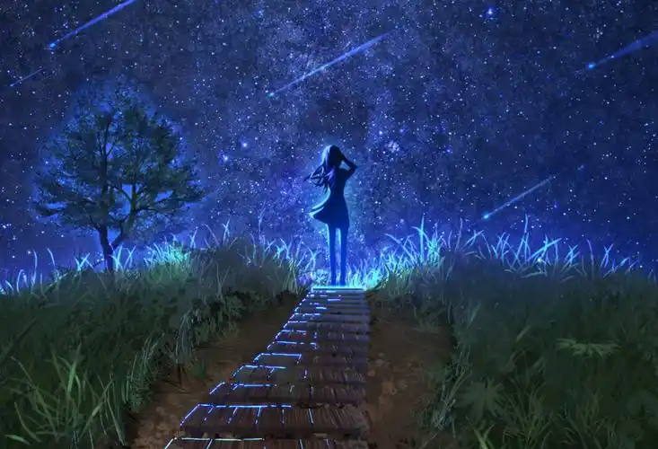 新年将至,愿浩瀚的星空伴随着地上的你,好运常在.