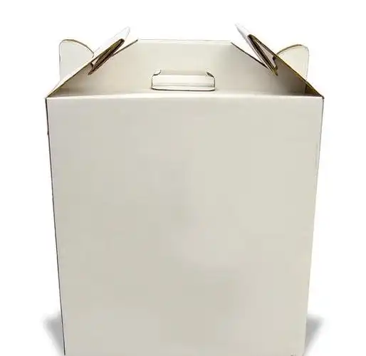 供应精美礼品纸盒 瓦楞纸裱250克白板红色手提礼品盒 纸质.