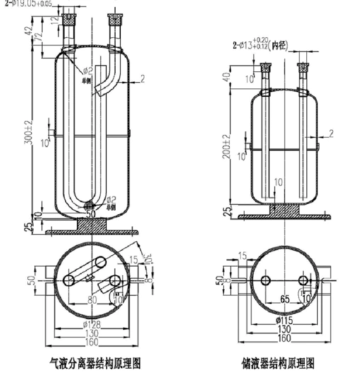 hongyuan空调空气能热泵储液罐储液器cyq019a145vwb04a