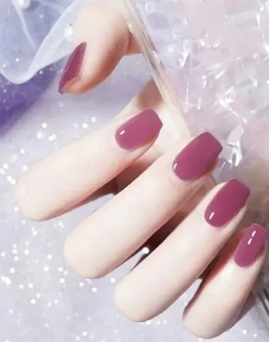 2020爆款纯色气质显白美甲 【图】