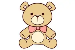 女孩必备玩具泰迪熊简笔画