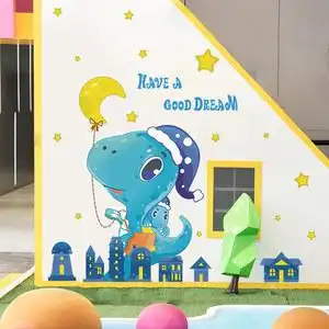 婴儿卡通画墙贴纸图片