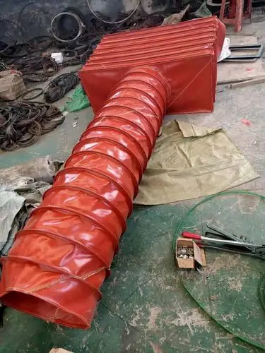粉尘输送除尘耐磨帆布伸缩软接头