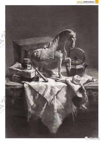 制霸联考素描静物临本长期一线教学经验打造自然朴实浑厚极具氛围的