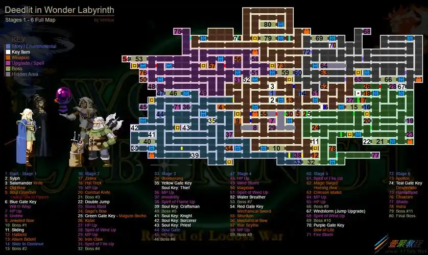 蒂德莉特的奇境冒险关卡地图哪儿有蒂德莉特的奇境冒险全关卡地图一览