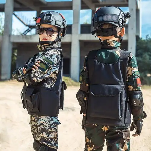 元旦儿童迷彩演出服男童特种兵秋冬幼儿园女小孩战术户外军人套装