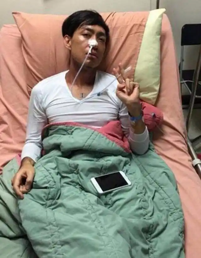 他一直积极的与癌症抗争,努力健身让自己变得更加健康.