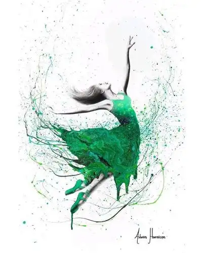 唯美自然的舞蹈,在艺术家的笔下唯美到极致,大师作品果然不一样