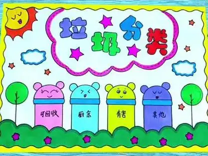 垃圾分类绘画二年级_垃圾分类绘画二年级一等奖_垃圾分类绘画二年级