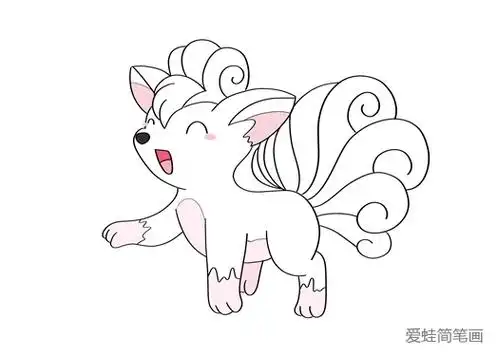 可爱的九尾狐怎么画