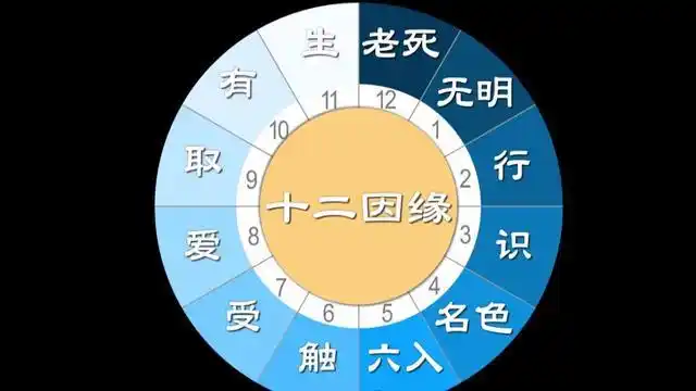 所谓的"十二因缘观"是指,人的生命的创始,起于"无明",无明缘"行",行缘