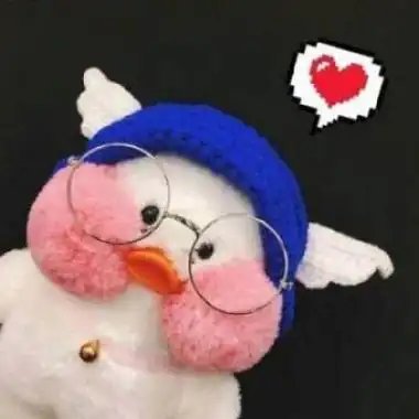 小黄鸭情侣头像一对两张非常可爱的小黄鸭情头唯美图片