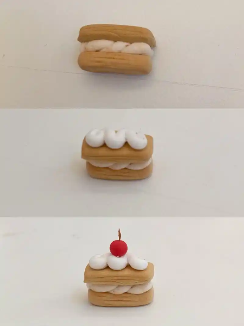 粘土蛋糕90「附教程」 超可爱的小蛋糕 跟着教程做起来吧