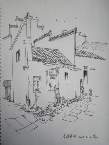 米山2018钢笔画作品