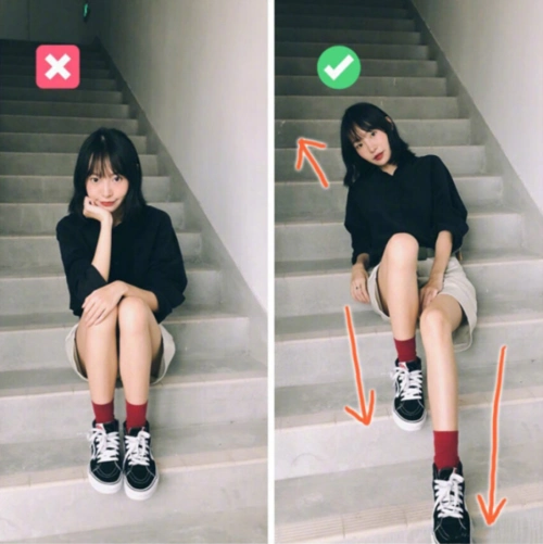 9个实用楼梯拍照技巧,收藏起来,分分钟拍出大长腿美照
