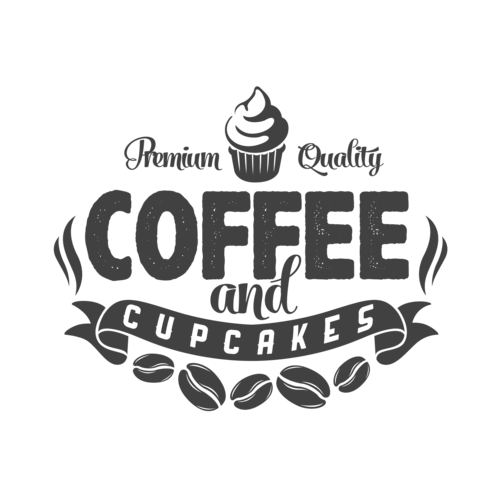 手绘_咖啡标志素材-90设计