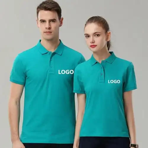 定制棉短袖polo衫翻领t恤工作服企业工装文化活动衫展会服装