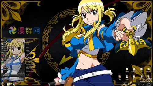 妖精的尾巴 露西·哈特菲利亚xp主题 win7主题 win8.1主题