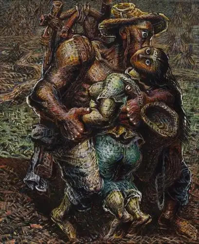 罗中立油画作品欣赏