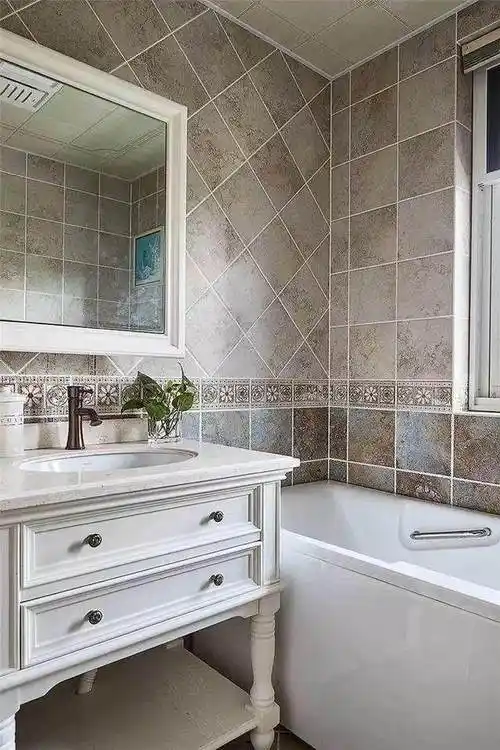 26款贴腰线卫生间装修效果图,每一款都很喜欢