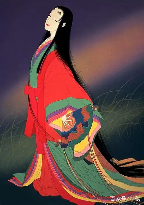 神秘的传统日本美人系列:日本艺术大师鹤田一郎 ichirotsuruta