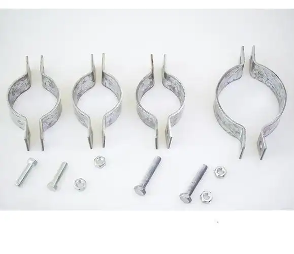 定制电线杆抱箍锁扣路灯杆镀锌扁铁管箍卡子固定钢管管夹半圆卡扣卡箍