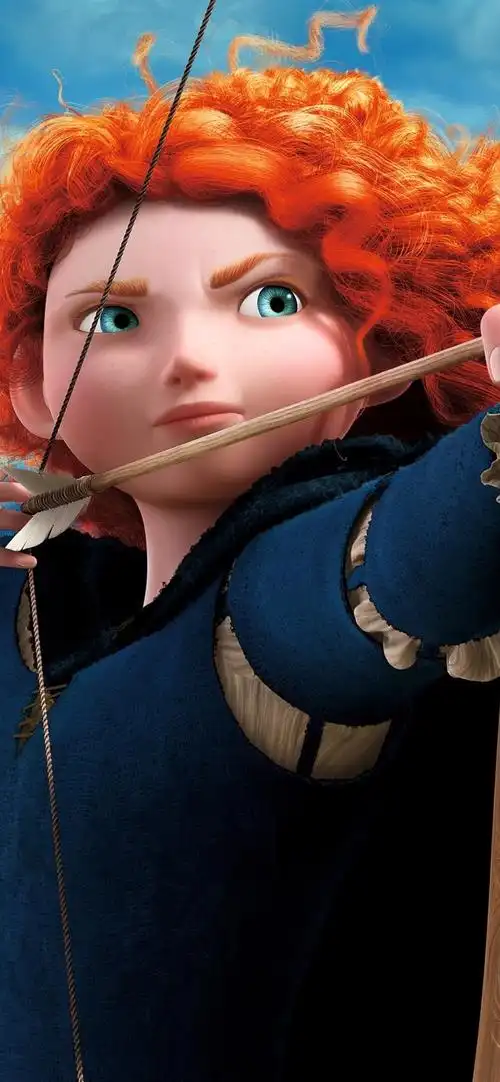 勇敢卡通电影梅里达弓箭手