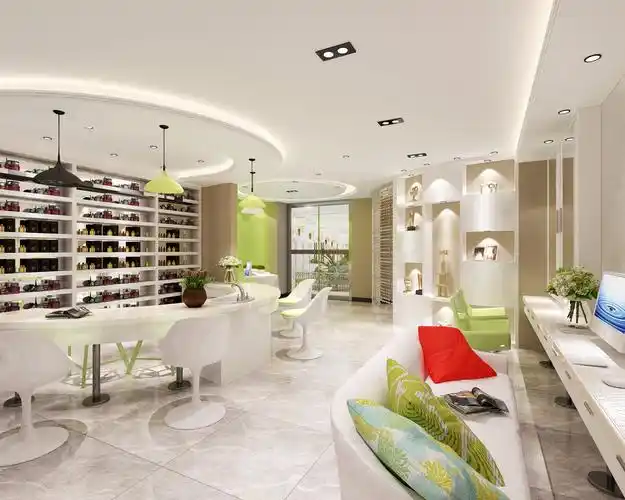 星夜美甲店室内设计 - 效果图交流区-建e室内设计网